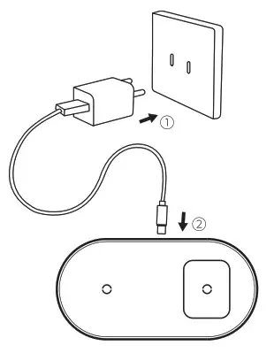 Baseus BS-W508 Simple 2-in-1 Wireless Charger Turbo Edition- Instruction