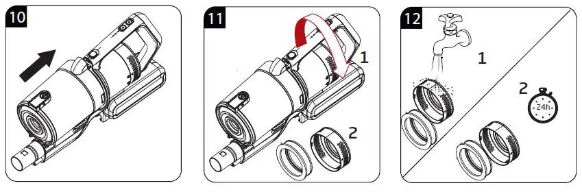 GRUNDIG VCP 3930 2-In-1 Cordless Vacuum Cleaner CLEANING AND CARE 3