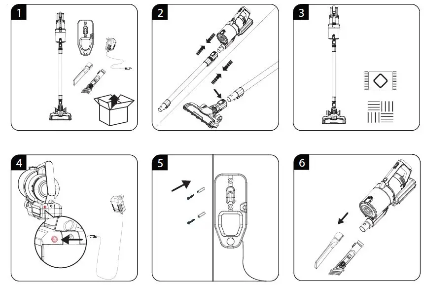 GRUNDIG VCP 3930 2-In-1 Cordless Vacuum Cleaner OPERATION