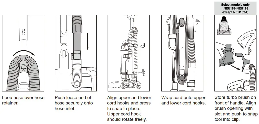 EUREKA NEU180 Series Power Speed Lightweight Upright Vacuum Cleaner - How to assemble your vacuum cleaner 2
