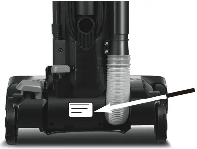 EUREKA NEU180 Series Power Speed Lightweight Upright Vacuum Cleaner - Where to find imortant vacuum information