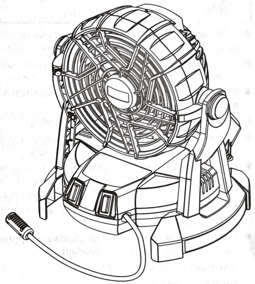 RYOBI PMF01 18 Volt Bucket Top Misting Fan - cover