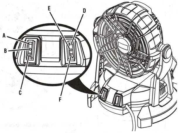 RYOBI PMF01 18 Volt Bucket Top Misting Fan - overview 1