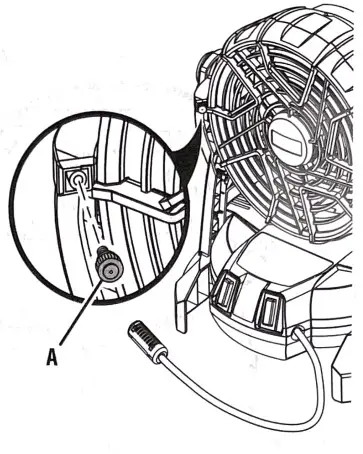 RYOBI PMF01 18 Volt Bucket Top Misting Fan - overview 6