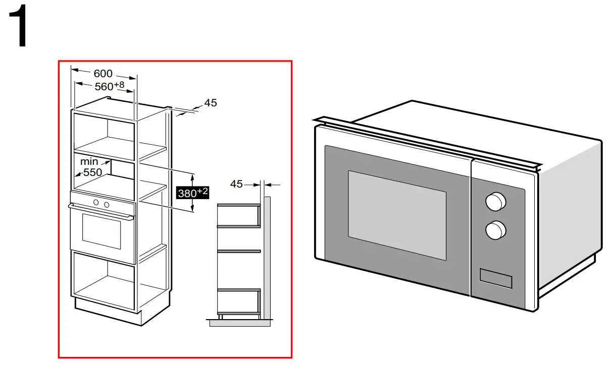 BLAUPUNKT 5MG16199IN Microwave Oven - Fitted units 1