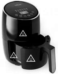 FIG 5 WARNING – HOT SURFACES