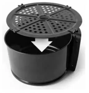 FIG 6 TO REMOVE THE CRISPER DRAWER FROM THE COOKING CAVITY