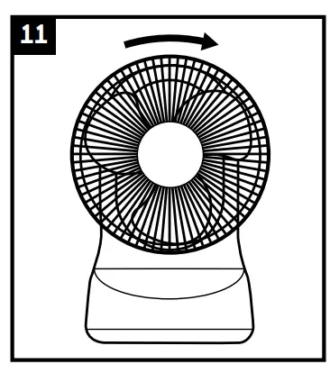 Honeywell HTF337 Series UIETSET 5 Oscillating Table Fan - OPERATION12