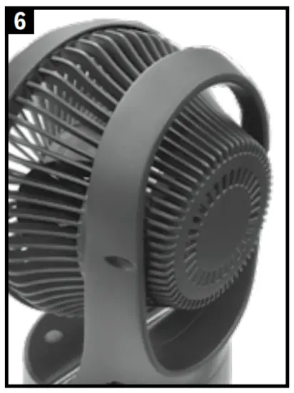 Honeywell HTF337 Series UIETSET 5 Oscillating Table Fan - OPERATION6