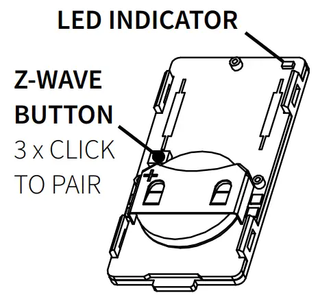 zoOZ ZSE43 Tilt Shock XS Sensor - LED indicator