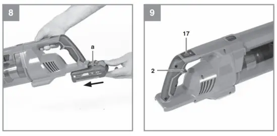 Einhell TE SV 18 Li Cordless Stick Vacuum Cleaner - overview7