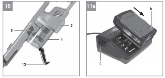 Einhell TE SV 18 Li Cordless Stick Vacuum Cleaner - overview8