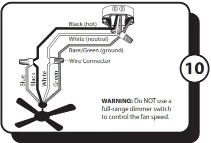 Kailani 51634 52 Inch Indoor Ceiling Fan - ASSEMBLY INSTRUCTIONS 10