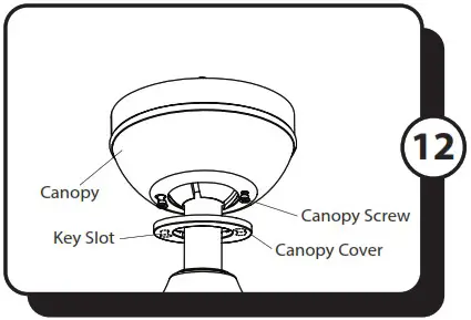 Kailani 51634 52 Inch Indoor Ceiling Fan - ASSEMBLY INSTRUCTIONS 12