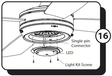Kailani 51634 52 Inch Indoor Ceiling Fan - ASSEMBLY INSTRUCTIONS 16