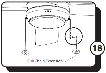 Kailani 51634 52 Inch Indoor Ceiling Fan - ASSEMBLY INSTRUCTIONS 18