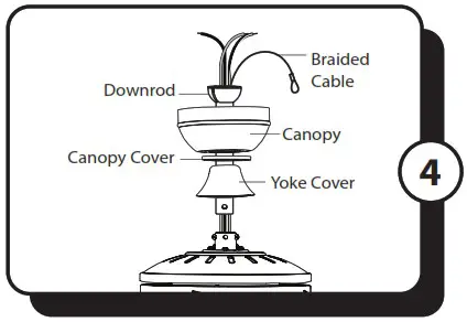 Kailani 51634 52 Inch Indoor Ceiling Fan - ASSEMBLY INSTRUCTIONS 4