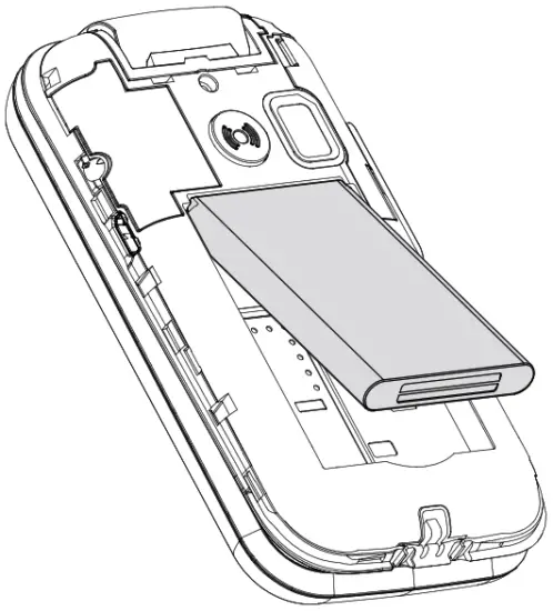 doro 6820 Mobile Phone - Insert Battery