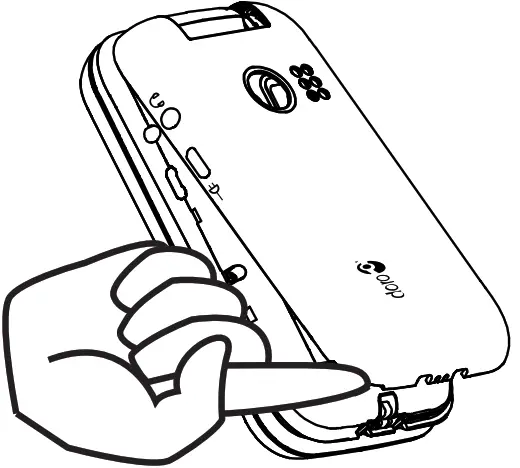 doro 6820 Mobile Phone - Remove Battery