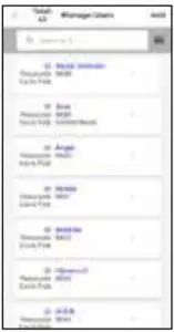 Manage Users Interface