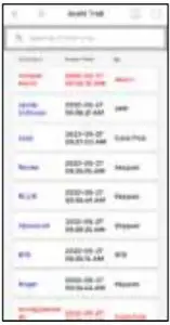 Audit Trail Interface