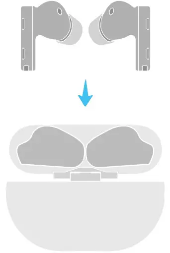 HUAWEI 55033465 FreeBuds Pro Wireless Headphones - Charging the earbuds