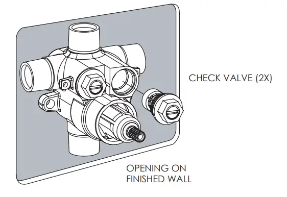 PHYLRICH Shop 1 2 Inch NEW Thermostatic Valve with 3 Way SHARED Diverter - CHECK VALVES
