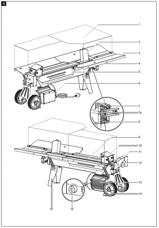 SCHEPPACH-HL460-Log-splitter-Woodworking-machine-fig1