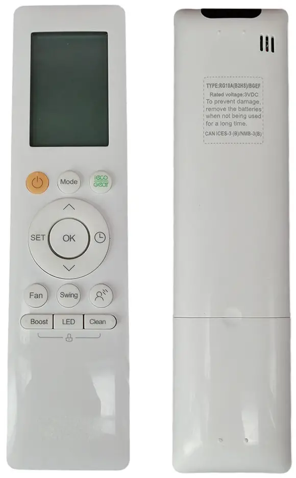 UNICELAI RG10F/BGEF Remote Controller