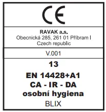RAVAK BLIX BLDP4 160 Four Piece Sliding Shower Door - fig13