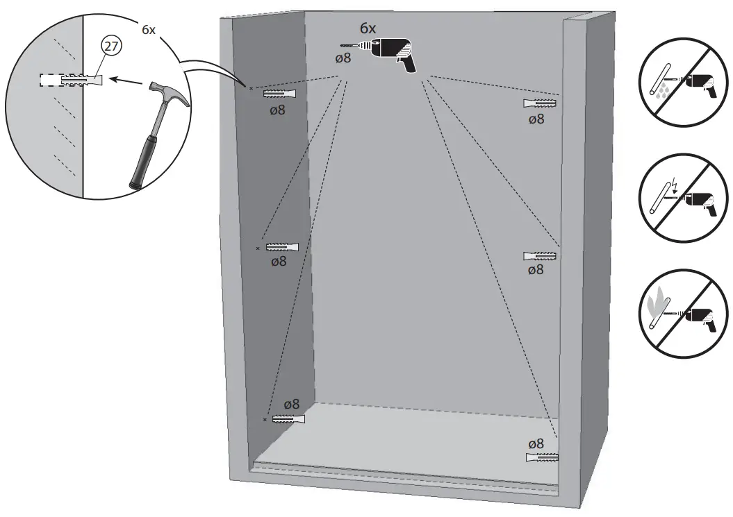 RAVAK BLIX BLDP4 160 Four Piece Sliding Shower Door - fig5