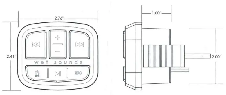 wet sounds MC-TR-MINI Mini Transom Remote-4