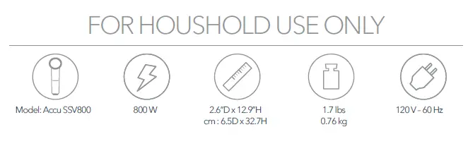 FOR HOUSHOLD USE ONLY