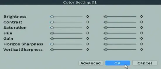 FIG 52 Color settings