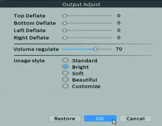 FIG 53 Output Adjust