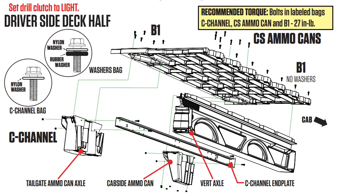 DECKED DF7 Aluminum Ford F150 8-Inch Bed Length FIG 10