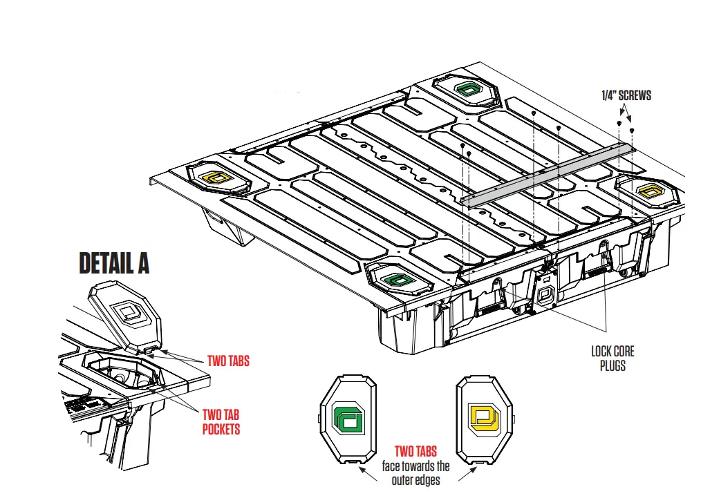 DECKED DF7 Aluminum Ford F150 8-Inch Bed Length FIG 17