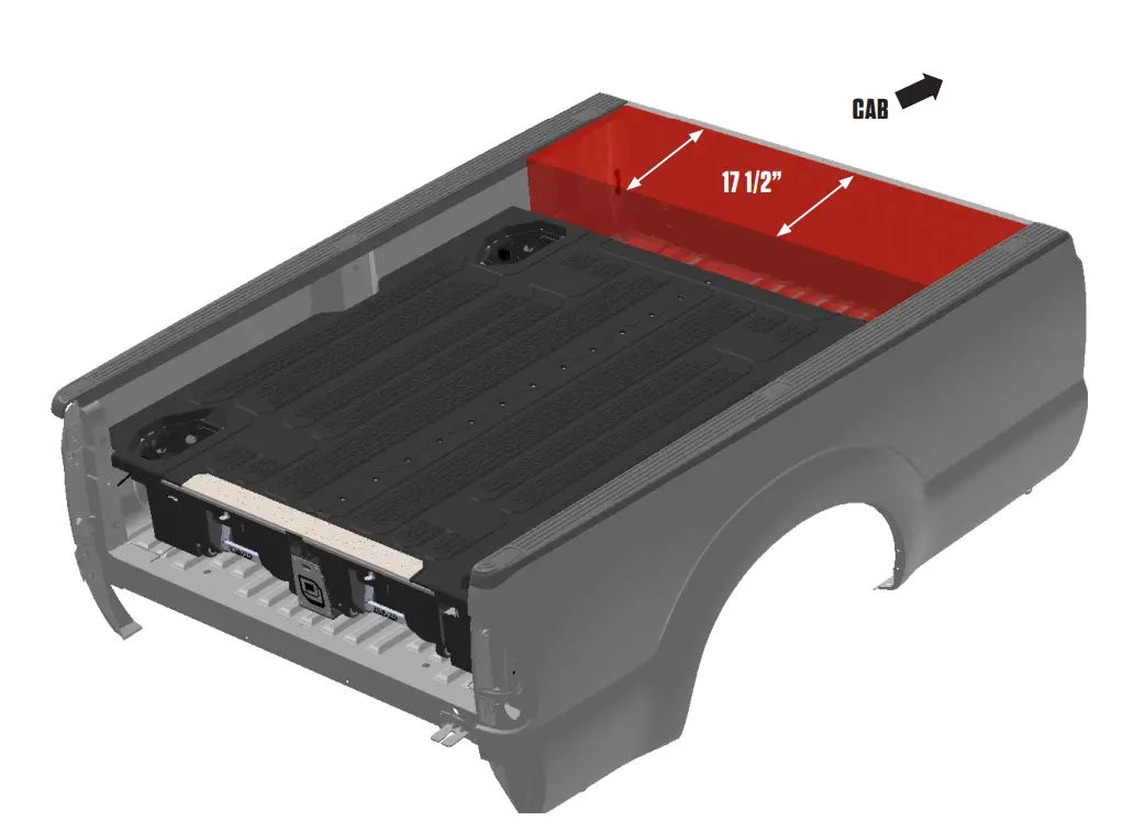 DECKED DF7 Aluminum Ford F150 8-Inch Bed Length FIG 4