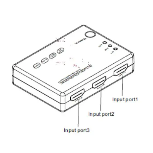Select 3 Port HDR HDMI Switcher - rear panel showing