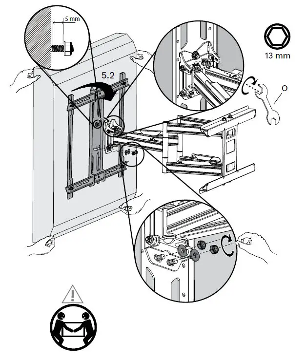 SEURA AFMW-2-Articulating-Wall-Mount-fig-13