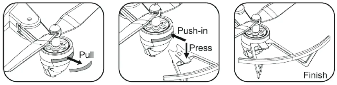 MODSTER MD10190 Fold 4K Foldable Drone RTF Combo - Protector