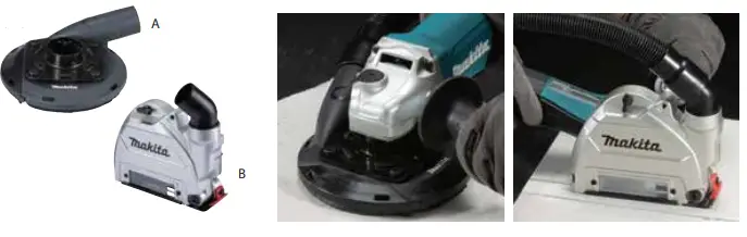 makita GA4050R Angle Grinder - Accessories