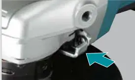 makita GA4050R Angle Grinder - trigger 3