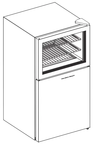 Hamilton Beach HBMIS4515 Glass Door Beverage Center or Bottom Freezer Combo