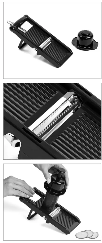 COPPERCHEF Titan Peeler Pro and Mandoline Attachment - To Use the Mandoline Attachment