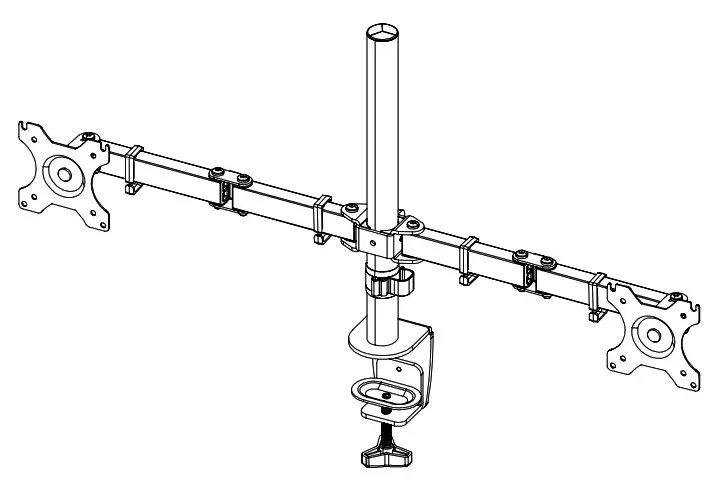 hama 00118491 Full Motion Dual Monitor Arm - Cover