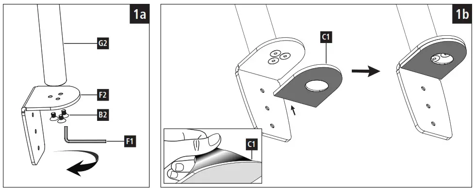 hama 00118491 Full Motion Dual Monitor Arm - Product Overview 1