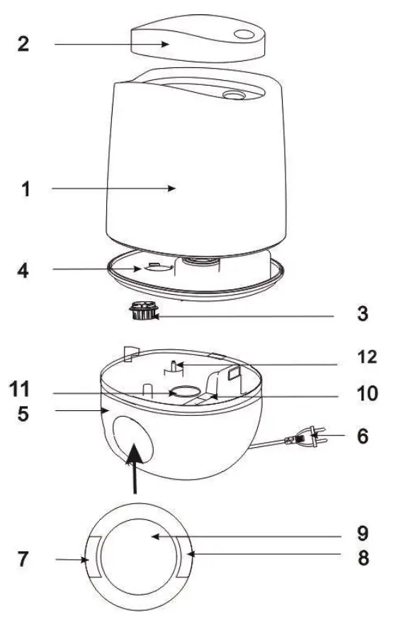 SCARLETT SC-AH986E05 Ultrasonic Humidifier 1