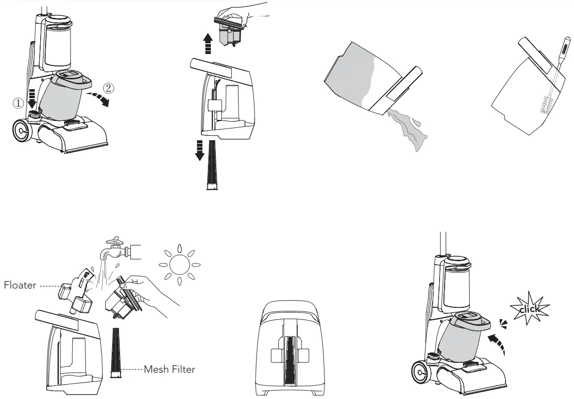 Tineco CARPET ONE Smart Carpet Cleaner - Dirty Water Tank