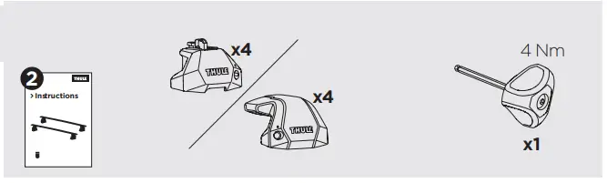 THULE-186140-Flush-Rail-Edge-Instruction-Manual-fig-2
